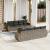 Set canapele de grădină, 9 piese, cu perne, gri, poliratan GartenMobel Dekor