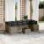 Set canapele de grădină cu perne, 8 piese, gri, poliratan GartenMobel Dekor