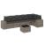 Set canapele de grădină, 7 piese, cu perne, gri, poliratan GartenMobel Dekor