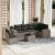 Set canapele de grădină, 7 piese, cu perne, gri, poliratan GartenMobel Dekor
