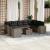 Set mobilier de grădină cu perne, 10 piese, gri, poliratan GartenMobel Dekor