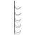Suport sticle de vin montat pe perete, 5 sticle, negru, fier GartenMobel Dekor