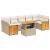 Set canapele de grădină, 8 piese, cu perne, bej, poliratan GartenMobel Dekor