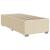 Pat box spring cu saltea, crem, 100x200 cm, textil GartenMobel Dekor