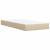 Pat box spring cu saltea, crem, 100x200 cm, textil GartenMobel Dekor