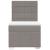 Pat box spring cu saltea, gri taupe, 100x200 cm, textil GartenMobel Dekor