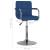 Scaun de bar, albastru, material textil GartenMobel Dekor