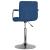 Scaun de bar, albastru, material textil GartenMobel Dekor