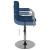 Scaun de bar, albastru, material textil GartenMobel Dekor