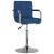 Scaun de bar, albastru, material textil GartenMobel Dekor