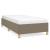 Cadru de pat, gri taupe, 80x200 cm, material textil GartenMobel Dekor