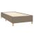 Cadru de pat, gri taupe, 80x200 cm, material textil GartenMobel Dekor