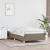 Cadru de pat, gri taupe, 80x200 cm, material textil GartenMobel Dekor