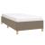 Cadru de pat, gri taupe, 80x200 cm, material textil GartenMobel Dekor