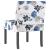 Fotoliu, material textil înflorat cu albastru GartenMobel Dekor