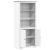 Bibliotecă "BODO", alb, 82x40x173 cm, lemn masiv de pin GartenMobel Dekor