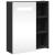 Dulap cu oglindă de baie cu LED, negru, 45x13x52 cm GartenMobel Dekor