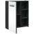Dulap cu oglindă de baie cu LED, negru, 45x13x52 cm GartenMobel Dekor