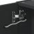 Dulap cu oglindă de baie cu LED, negru, 60x13x52 cm GartenMobel Dekor