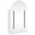 Dulap cu oglindă de baie cu LED, alb, 42x13x70 cm, arcuit GartenMobel Dekor