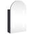 Dulap cu oglindă de baie cu LED, gri, 42x13x70 cm, arcuit GartenMobel Dekor