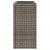 Masă laterală grădină, blat sticlă, gri 58x27,5x55 cm poliratan GartenMobel Dekor