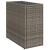 Masă laterală grădină, blat sticlă, gri 58x27,5x55 cm poliratan GartenMobel Dekor