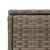Masă laterală grădină, blat sticlă, gri 58x27,5x55 cm poliratan GartenMobel Dekor