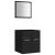 Set mobilier de baie, 2 piese, negru, PAL GartenMobel Dekor
