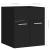 Set mobilier de baie, 2 piese, negru, PAL GartenMobel Dekor