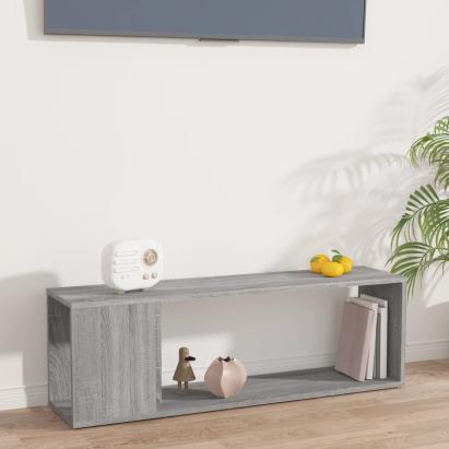 Comodă TV, sonoma gri, 100x24x32 cm, lemn prelucrat GartenMobel Dekor