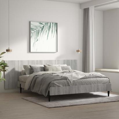 Tăblie pat de perete, gri sonoma, 240x1,5x80 cm, lemn compozit GartenMobel Dekor
