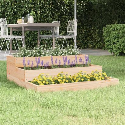 Jardinieră, 78x78x27 cm, lemn masiv de pin GartenMobel Dekor