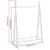 Suport pentru haine, alb, 100x45x150 cm, lemn masiv de pin GartenMobel Dekor