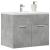 Dulap de chiuvetă, gri beton, 60x38,5x46 cm, PAL GartenMobel Dekor
