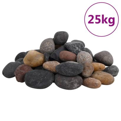 Pietricele lustruite, 25 kg, culori mixte, 5-8 cm GartenMobel Dekor