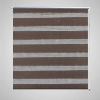 Jaluzea opacă tip zebră, 40 x 100 cm, cafeniu GartenMobel Dekor