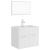 Set mobilier de baie, alb, lemn prelucrat GartenMobel Dekor