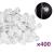 vidalXL Ghirlandă luminoasă, 400 LED-uri, alb rece, 8 funcții, 40 m GartenMobel Dekor