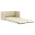 Canapea extensibilă 2 în 1, crem, 112x174x55cm, piele ecologică GartenMobel Dekor