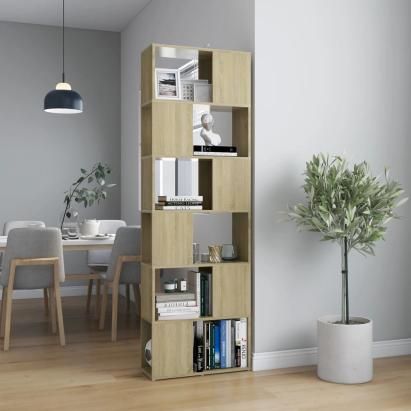 Bibliotecă/Separator cameră, stejar sonoma, 60x24x186 cm, PAL   GartenMobel Dekor