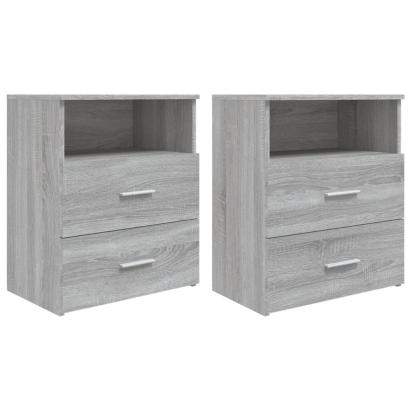 Noptiere, 2 buc., gri sonoma, 50x32x60 cm GartenMobel Dekor