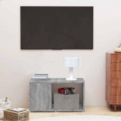 Comodă TV, gri sonoma, 60x24x32 cm , lemn compozit GartenMobel Dekor