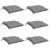 Perne de scaun, 6 buc., gri, 50x50x7 cm, textil oxford GartenMobel Dekor