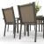 Set mobilier gradina/terasa, cafeniu si maro, 1 masa, 6 scaune, Esther GartenVIP DiyLine