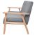 Canapea cu 3 locuri, gri deschis, material textil GartenMobel Dekor