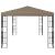 Pavilion, gri taupe, 4 x 3 m GartenMobel Dekor