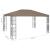 Pavilion, gri taupe, 4 x 3 m GartenMobel Dekor