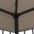 Pavilion, gri taupe, 4 x 3 m GartenMobel Dekor