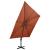 Umbrelă suspendată cu înveliș dublu, cărămiziu, 300x300 cm GartenMobel Dekor